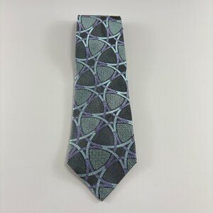 Richel for The Hound Teal / Purple Men's Tie 3 1/2" x 58 1/2" Vintage